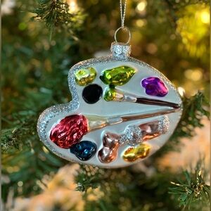 Colorful Artist Palette Ornament